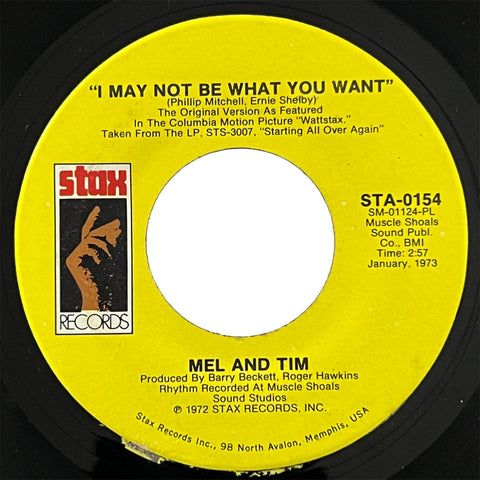 Mel and Tim - I May Not Be What You Want