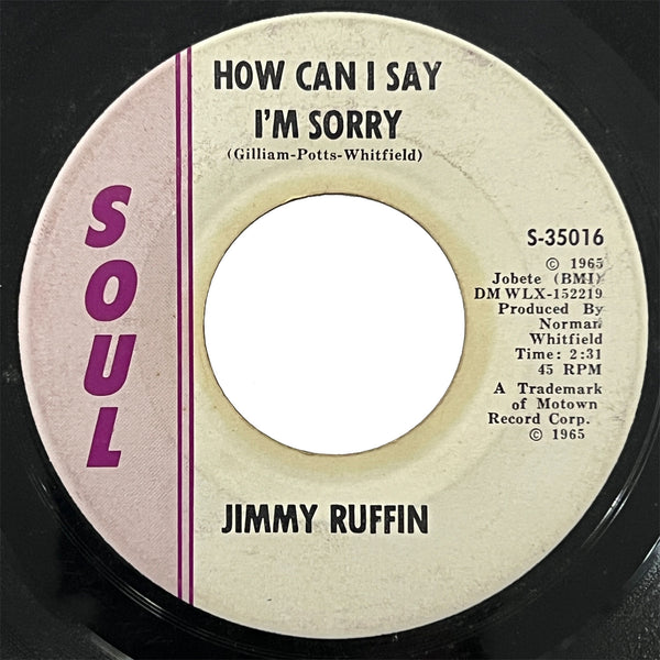 Jimmy Ruffin - How Can I Say I'm Sorry
