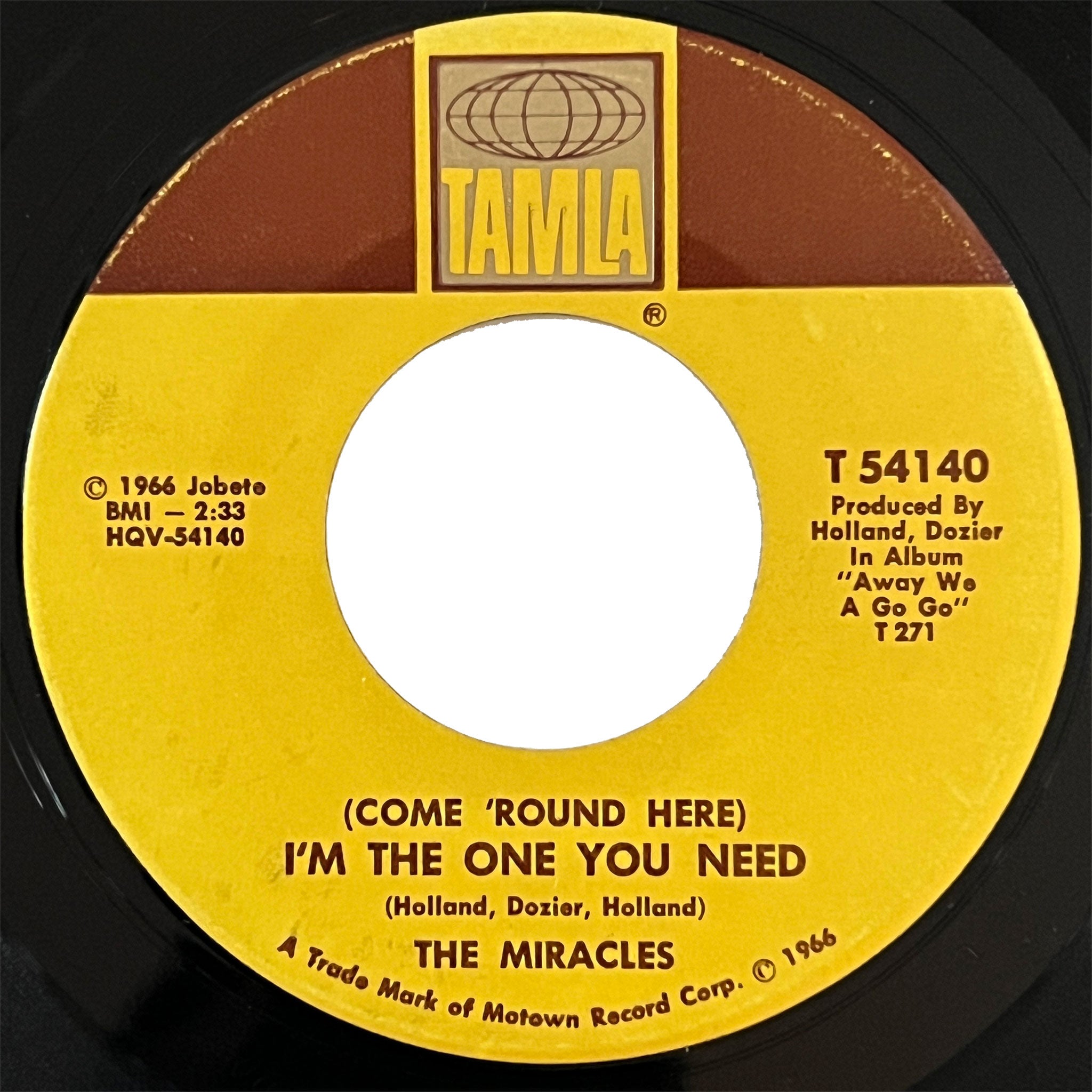 Miracles - (Come 'Round Here) I'm The One You Need