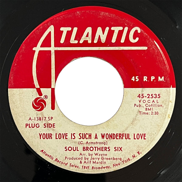 Soul Brothers Six - Your Love Is Such A Wonderful Love (promo)