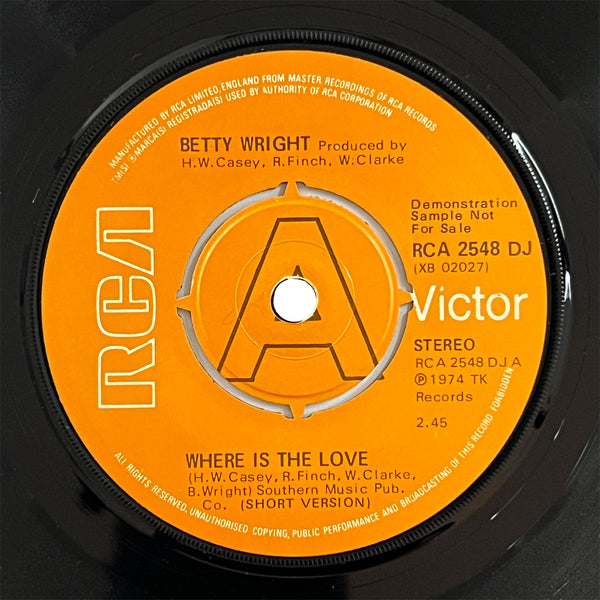 Betty Wright - Where Is The Love (UK) (promo)