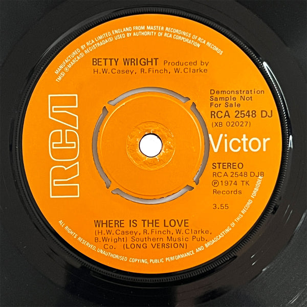 Betty Wright - Where Is The Love (UK) (promo)