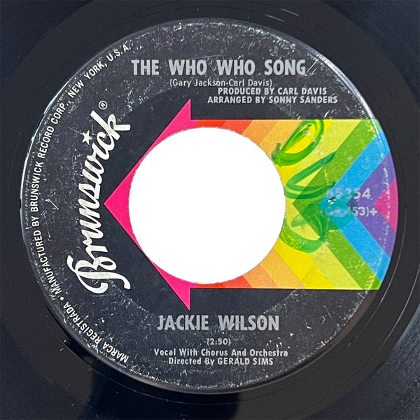 Jackie Wilson - The Who Who Song