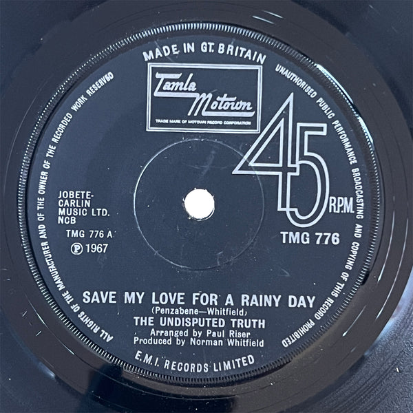 The Undisputed Truth - Save My Love For A Rainy Day (UK)