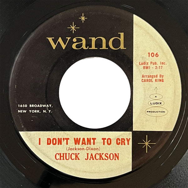 Chuck Jackson - I Don't Want To Cry (black/white)
