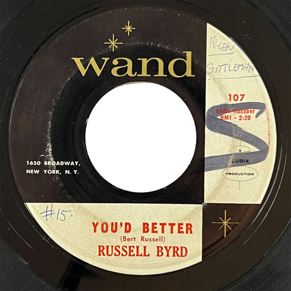Russell Byrd - You'd Better