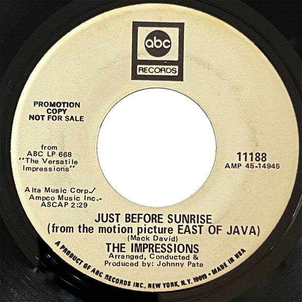 Impressions - East of Java (promo)