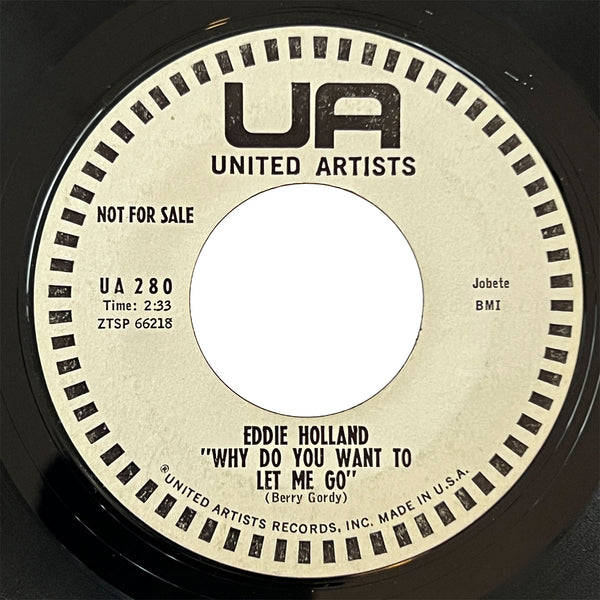 Eddie Holland - Why Do You Want To Let Me Go (promo)