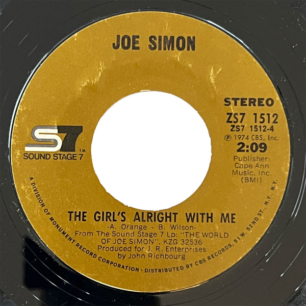 Joe Simon - The Girl's Alright With Me (Stereo)