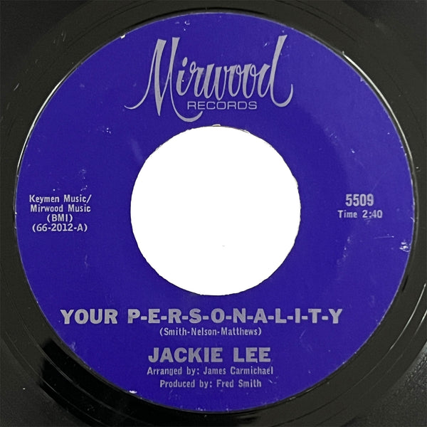 Jackie Lee - Your P E R S O N A L I T Y