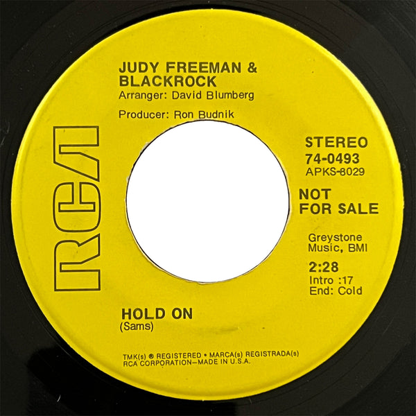 Judy Freeman and Blackrock - Hold On (promo)