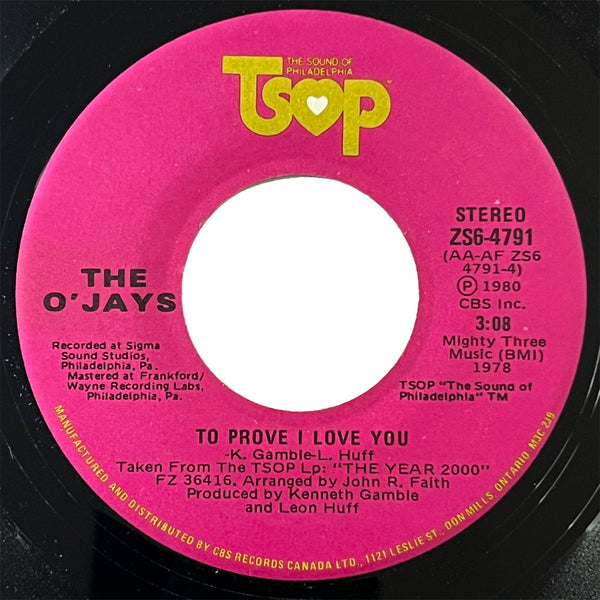 O'Jays - To Prove I Love You (Canadian)