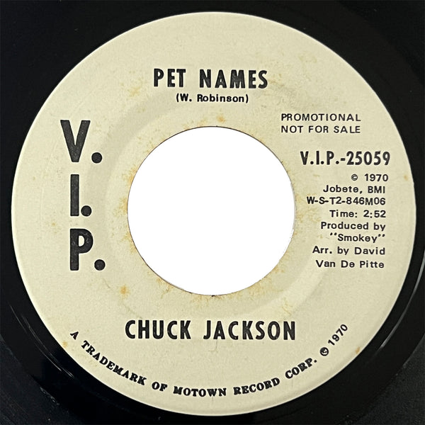Chuck Jackson - Pet Names (promo)