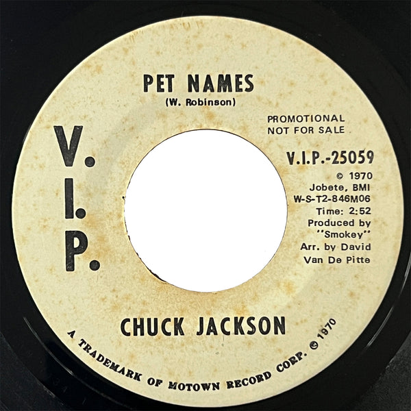 Chuck Jackson - Pet Names (promo)