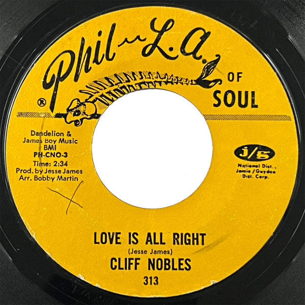 Cliff Nobles - Love Is All Right / The Horse (styrene)