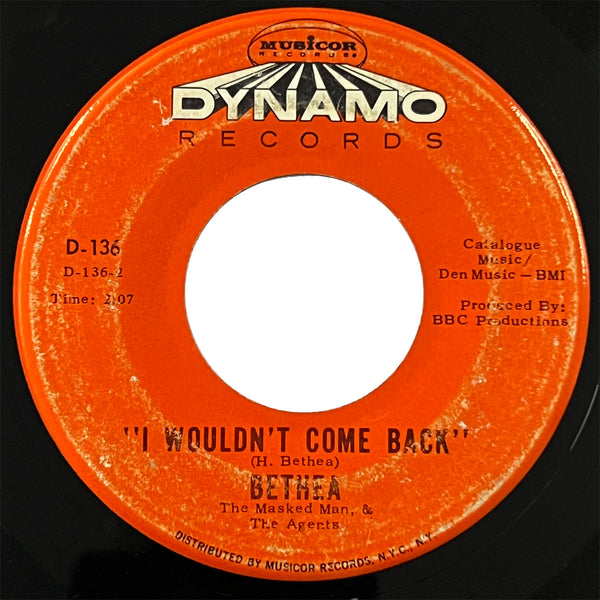 Bethea and The Agents - I Wouldn't Come Back