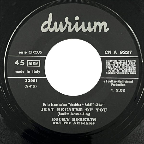 Rocky Roberts - Just Because Of You (Italian)