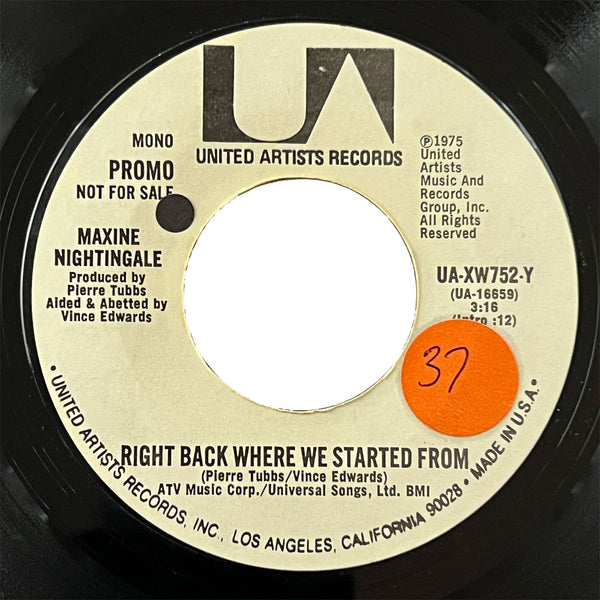 Maxine Nightingale - Right Back Where We Started From (promo)