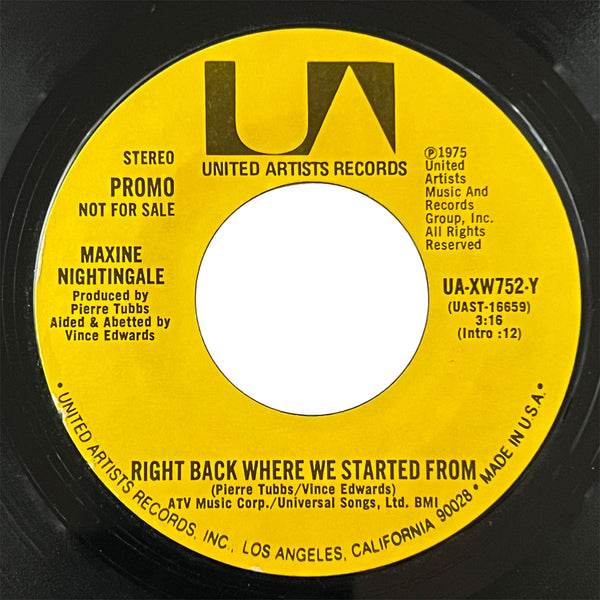 Maxine Nightingale - Right Back Where We Started From (promo)