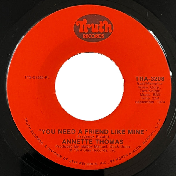 Annette Thomas - You Need A Friend Like Mine