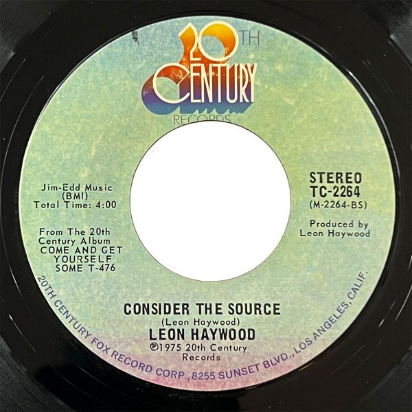 Leon Haywood - Consider The Source