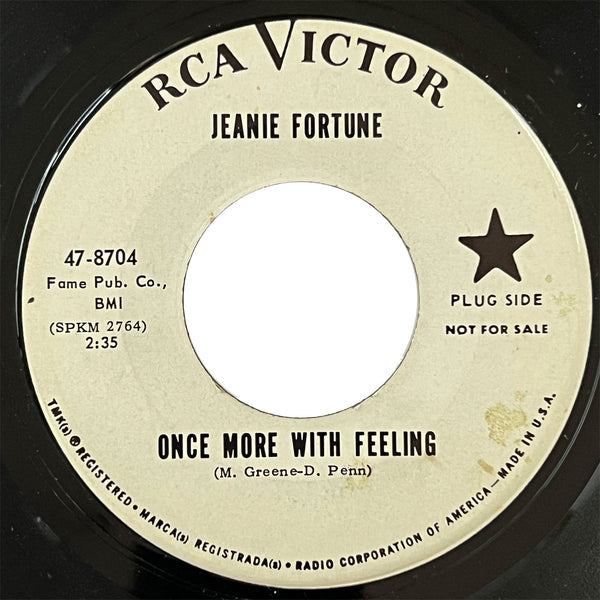 Jeanie Fortune - Once More With Feeling (promo)