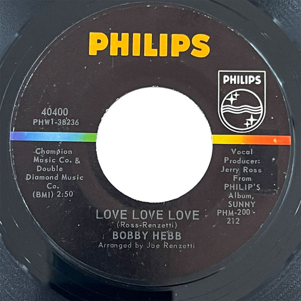 Bobby Hebb - Love, Love, Love (with Pic Sleeve)
