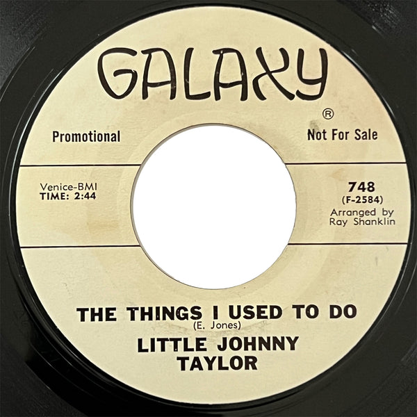 Little Johnny Taylor - Zig Zag Lightning (promo)