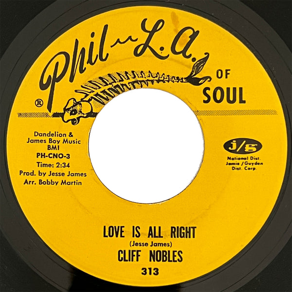 Cliff Nobles - Love Is All Right / The Horse (vinyl)