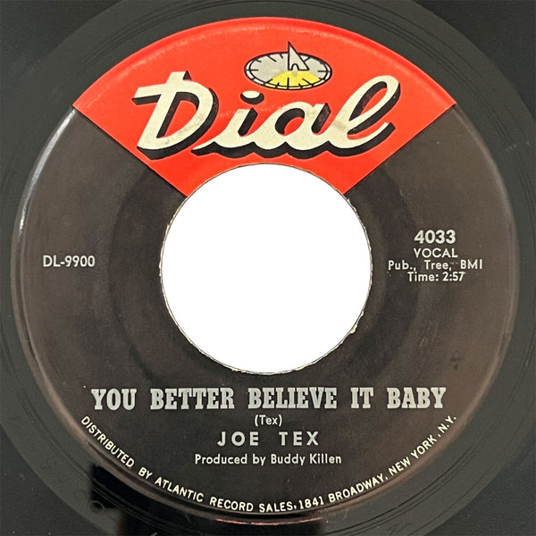 Joe Tex - You Better Believe It (black/red)
