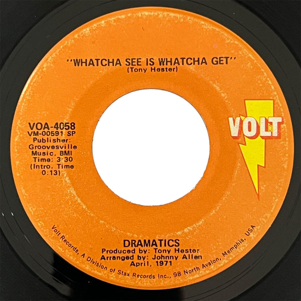 Dramatics - Whatcha See Is Whatcha Get (orange)