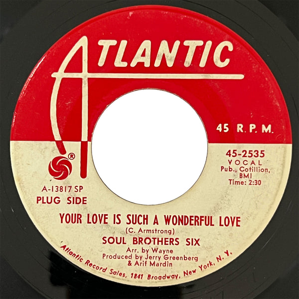Soul Brothers Six - Your Love Is Such A Wonderful Love (promo)