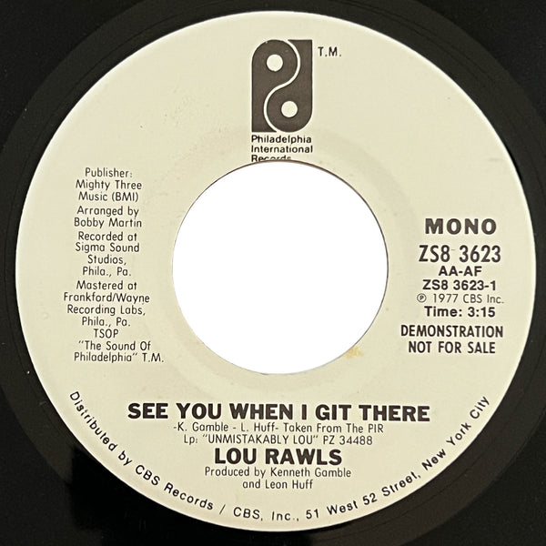 Lou Rawls - See You When I Git There (promo)