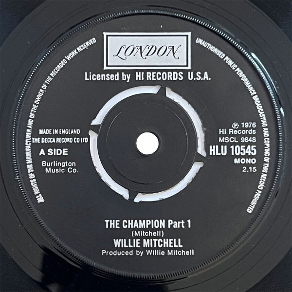 Willie Mitchell - The Champion (UK)