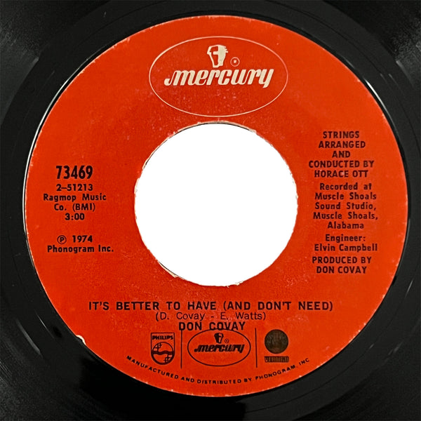 Don Covay - It's Better To Have (And Don't Need)