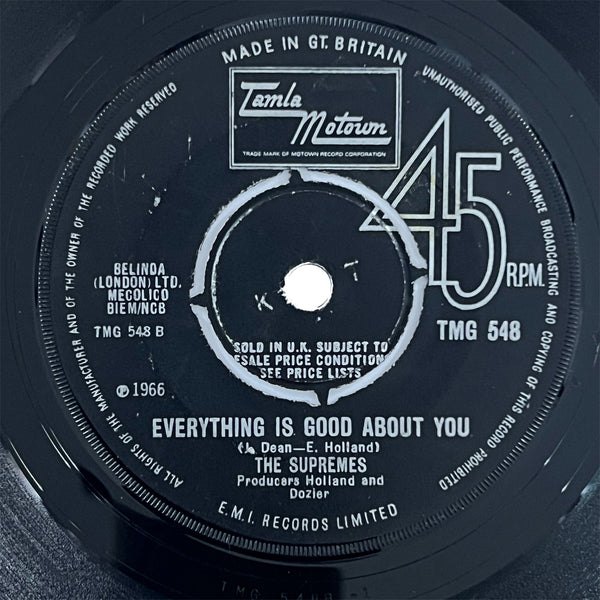 Supremes - My World Is Empty Without You (UK Tamla)