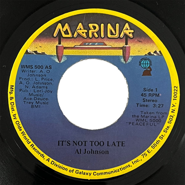 Al Johnson - It's Not Too Late