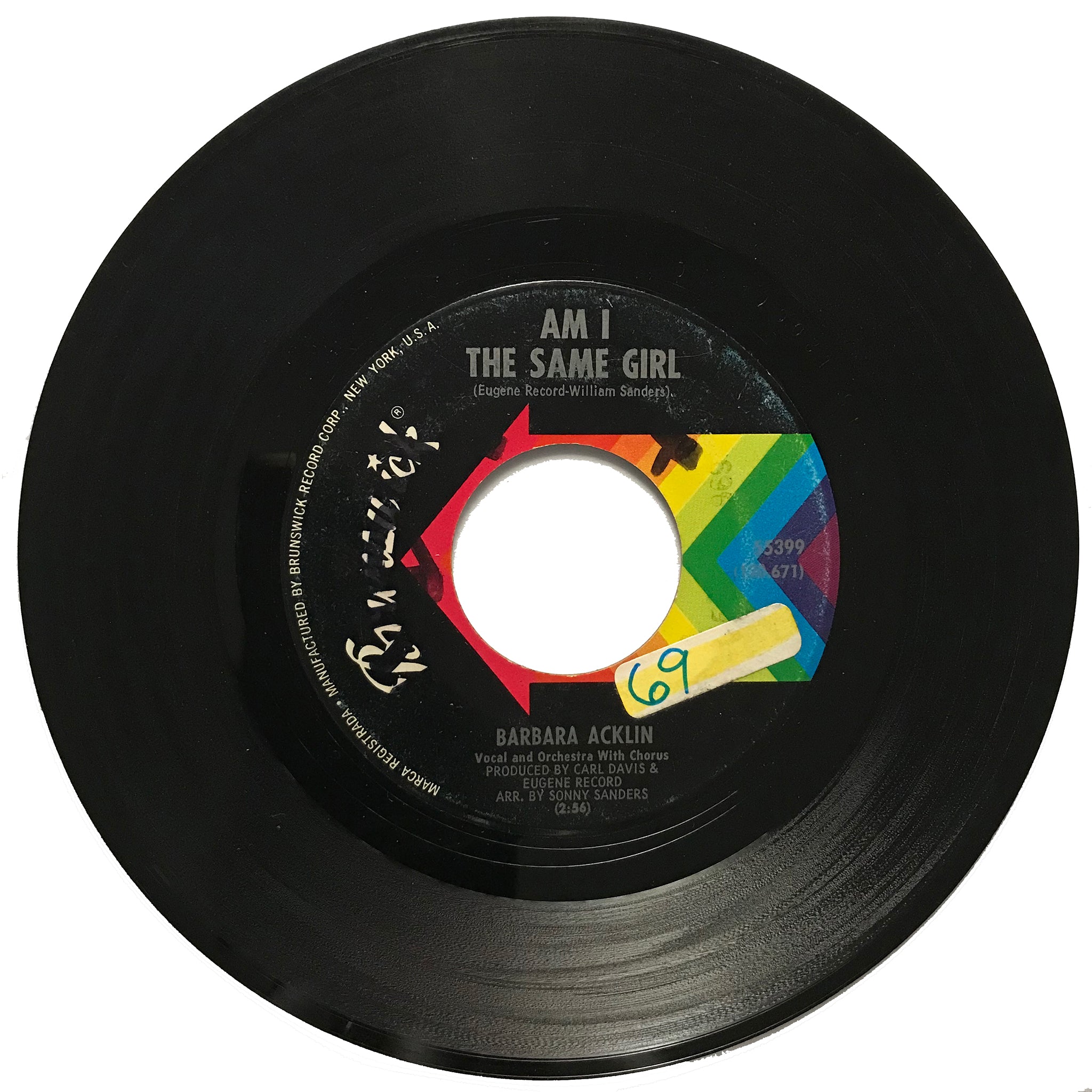 Barbara-Acklin-Am-I-The-Same-Girl-Brunswick-55399-Northern-Soul