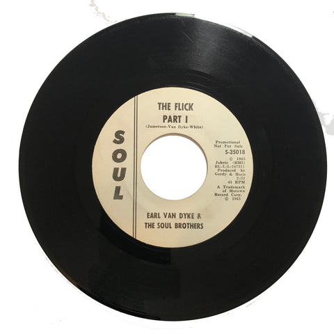 Earl Van Dyke - Flick Part One / Flick Part Two - Soul S-35018 Promo