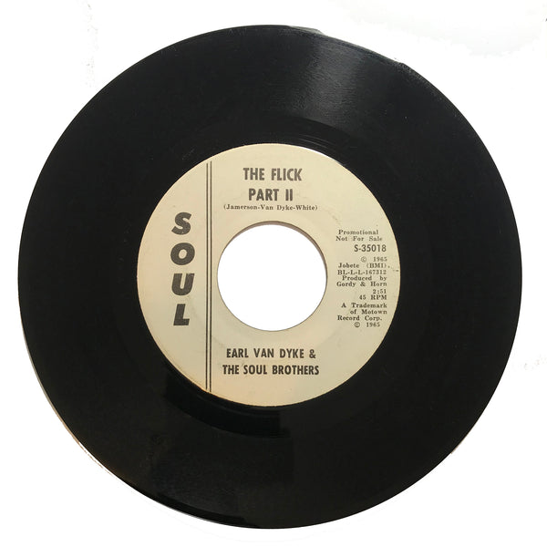 Earl Van Dyke - Flick Part One / Flick Part Two - Soul S-35018 Promo